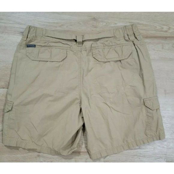 Columbia Mens Shorts Size 36x8 Washed Out Cargo Tan - Picture 2 of 4